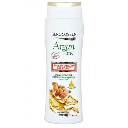 Balsam pentru par vopsit Argan Line, 400 ml, Gerocossen