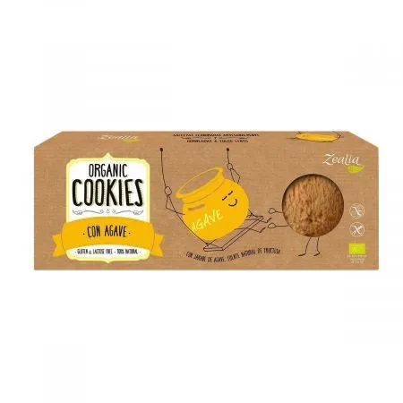 Cookies Bio cu agave, 135 g, Zealia