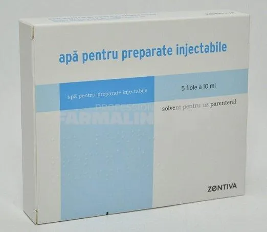 Apa pentru preparate injectabile 5 fiole