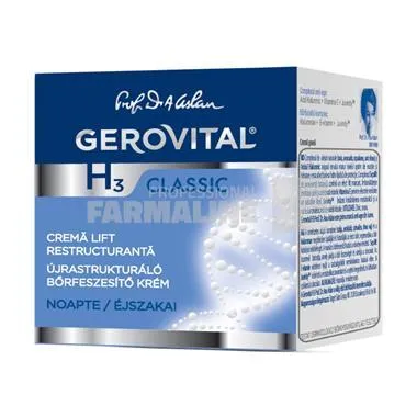 Gerovital H3 Classic Crema lift restructuranta de noapte 50 ml