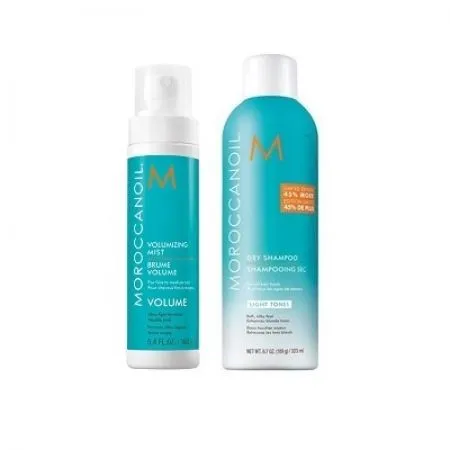 Pachet Volume Spray + Sampon uscat, 160 ml + 323 ml, Moroccanoil