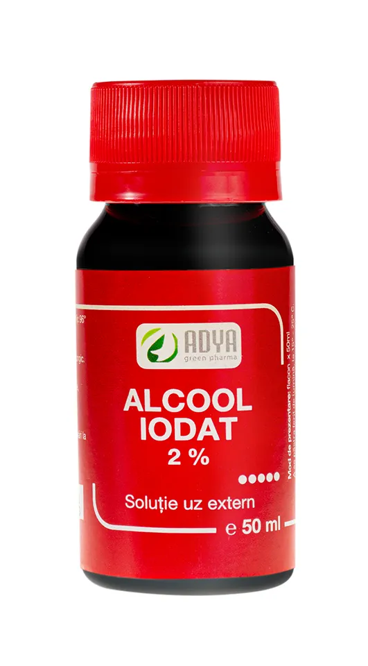 Alcool Iodat 2 %  50ml -  Adya Green Pharma