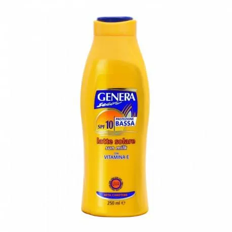 Genera SUN Lapte solar vitamina E SPF10, 250ml