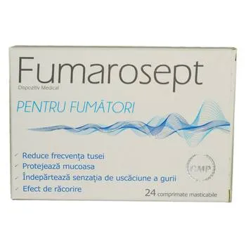 Fumarosept, 24 comprimate masticabile, Zdrovit