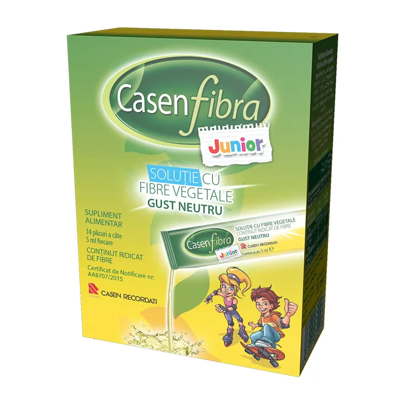 Casen fibra junior solutie x 14plicuri x 5ml
