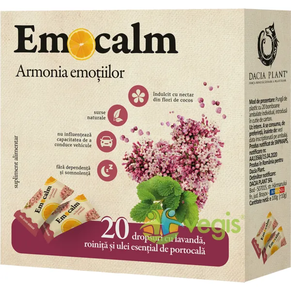 Emocalm Drops 100g x 20 drajeuri