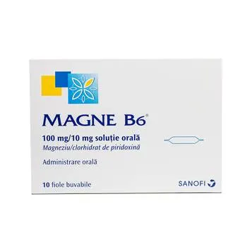 Magne B6 100mg/10mg, 10 fiole, Sanofi