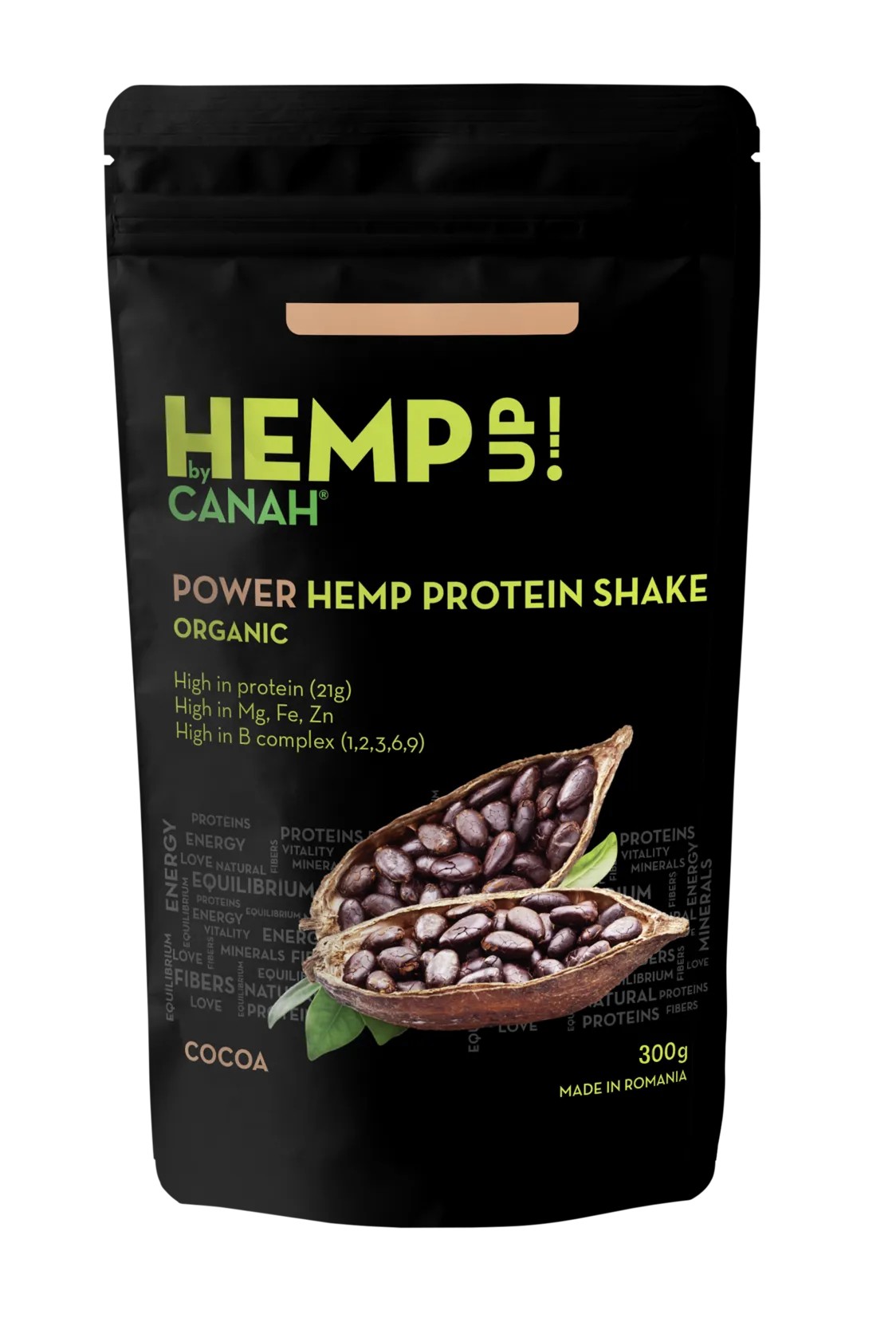 Power shake prot canepa+cacao 300g (Canah)