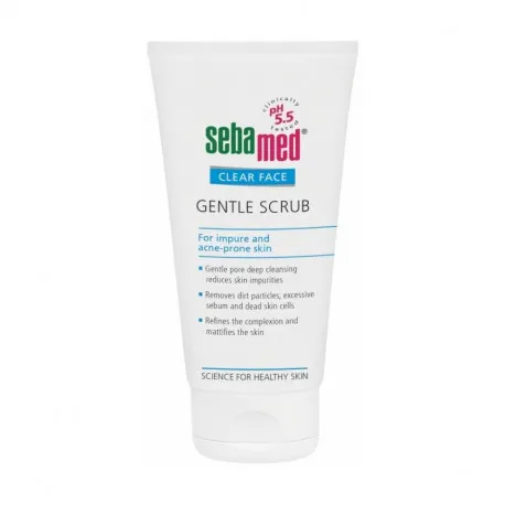 Sebamed Clear Face - Scrub dermatologic antiacneic delicat, 150ml