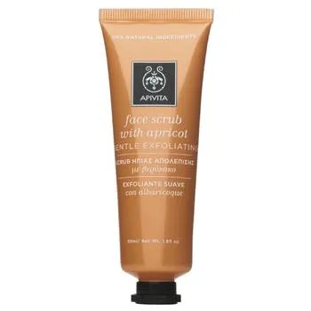 Apivita Masca naturala exfolianta cu caise, 50ml