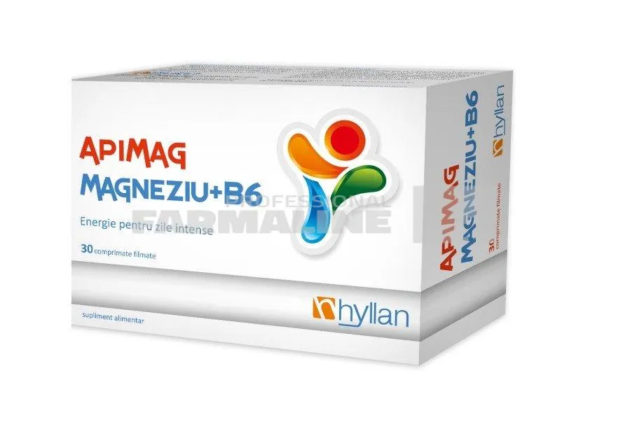 Apimag Magneziu + B6 30 comprimate