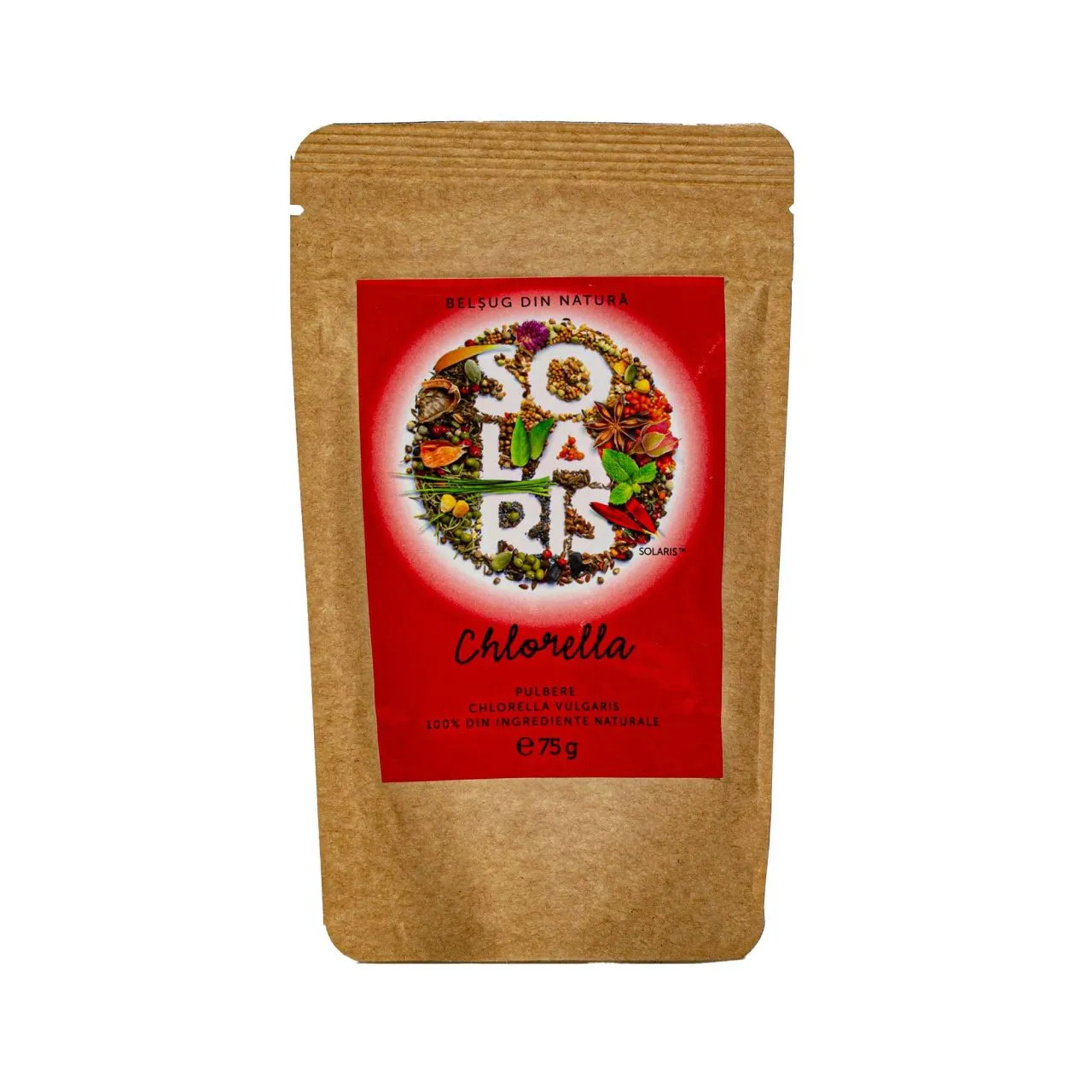 Chlorella pulbere, 75g, Solaris