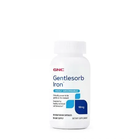 Fier cu absorbtie usoara 18 mg (038312), 90 capsule, GNC