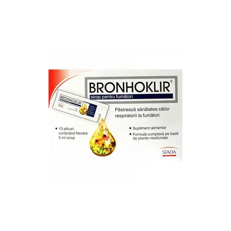 Bronhoklir Sirop Fumatori 5ml x 15 plicuri