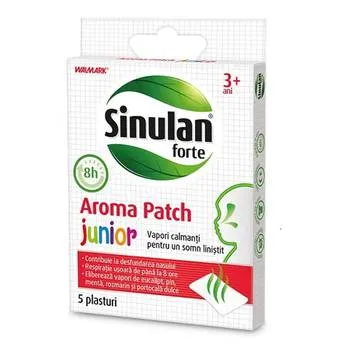 Plasturi Sinulan Forte Aroma Patch Junior 18 luni +, 5 bucati, Walmark