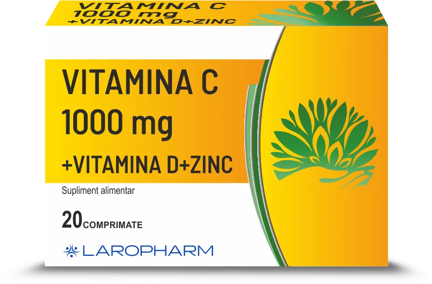 Vitamina C 1000mg +vit D+Zinc 20cpr Laropharm