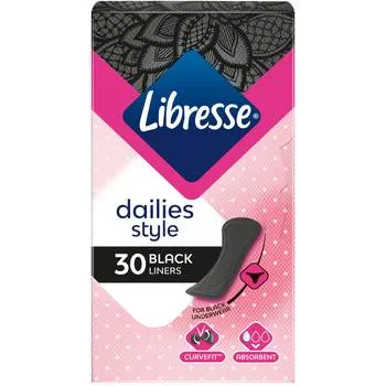 Absorbante zilnice Normal Black, 30 bucati, Libresse