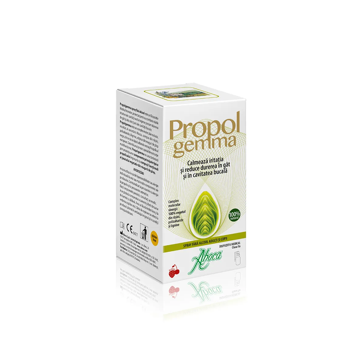 Propolgemma spray de gât fără alcool pentru adulți și copii, 30 ml, Aboca