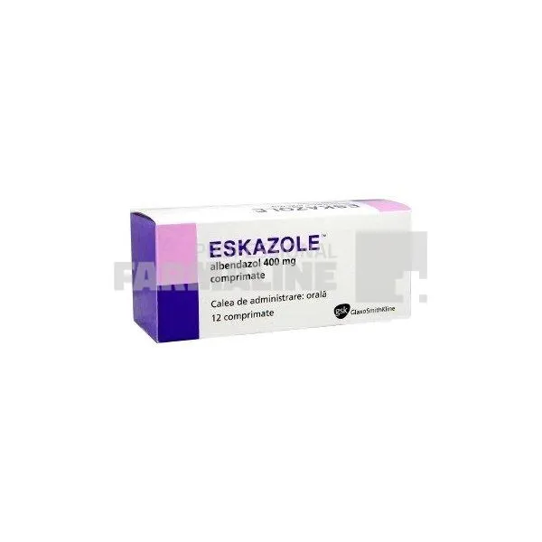 ESKAZOLE x 12 COMPR. 400mg GLAXO SMITHKLINE EXP