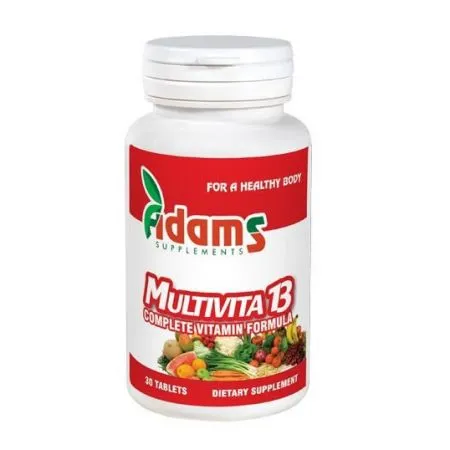 Multivita13, 30 tablete, Adams Vision