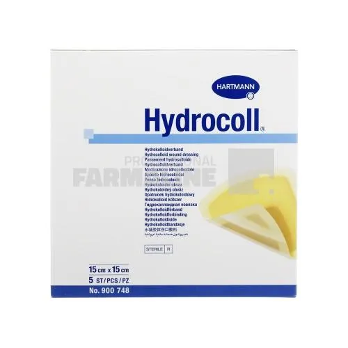 Hartmann Hydrocoll Pansament cu hidrocoloid 15 cm x 15 cm 5 bucati