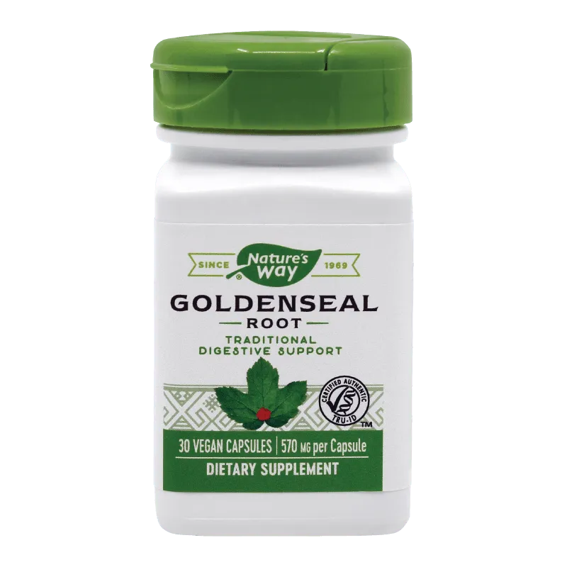 Secom GoldenSeal Root 570mg x 30 capsule - Natures Way