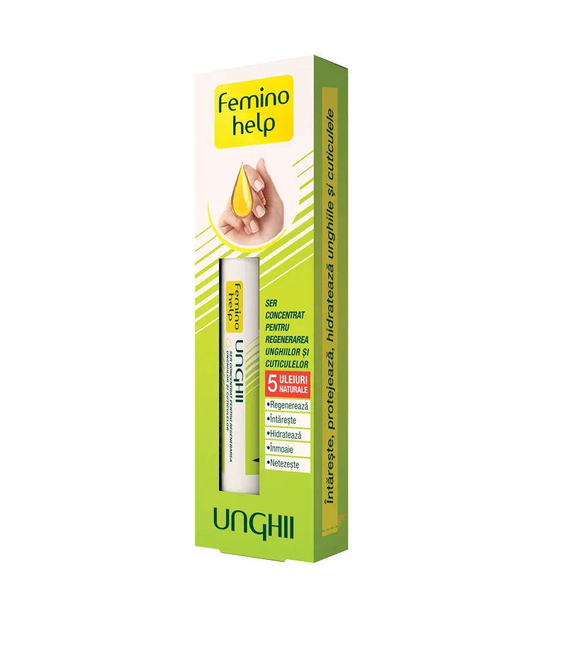 Ser concentrat pentru regenerarea unghiilor și cuticulelor Feminohelp, 2 ml, Zdrovit