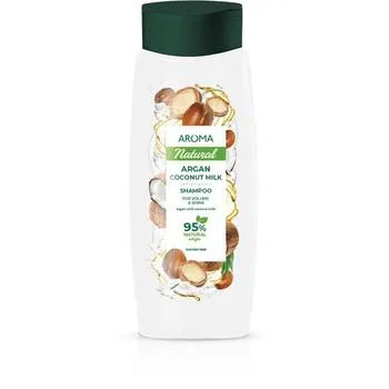 Sampon cu argan si lapte de cocos Natural, 400ml, Aroma