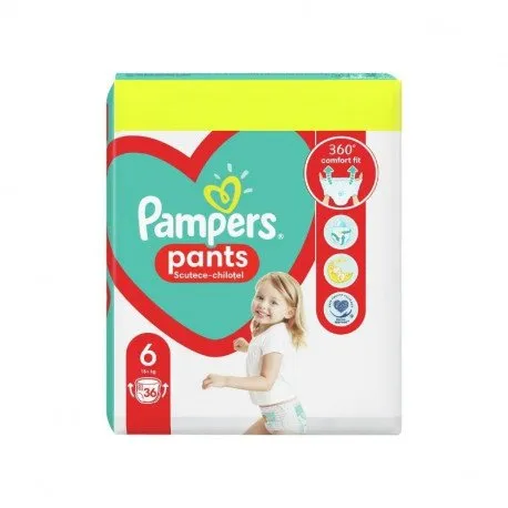 Pampers Pants Scutece chilotel Marimea 6 Extra Large, 15+kg, 36 bucati