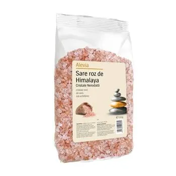 Sare roz de Himalaya cristale, 500g, Alevia