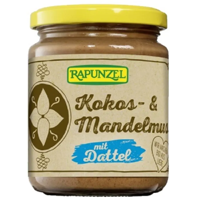 Crema ECO cu cocos migdale si curmale, 250g, Rapunzel