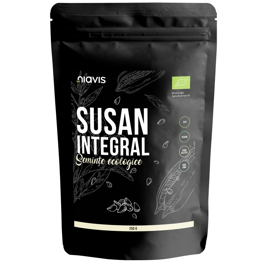 Seminte de susan integral bio, 250 g, Niavis