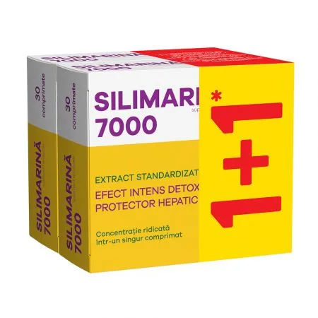 Pachet Silimarina 7000, 30 + 30 comprimate, Fiterman Pharma