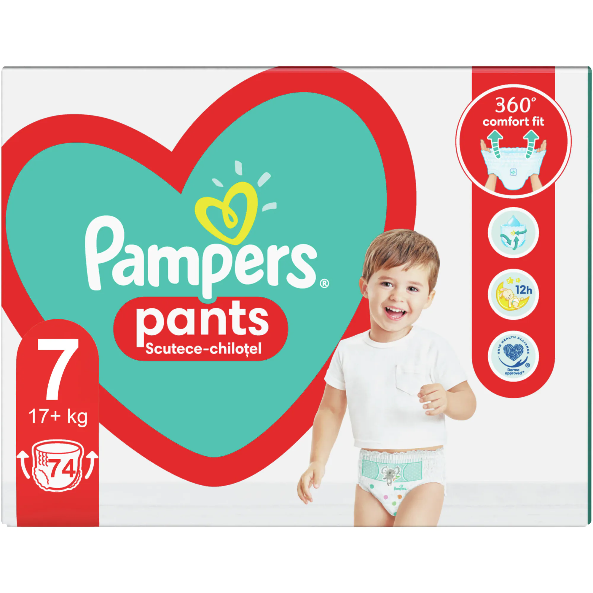 Pampers Pants (chilotei) nr. 7 (+ 17 kg) x 74 bucati