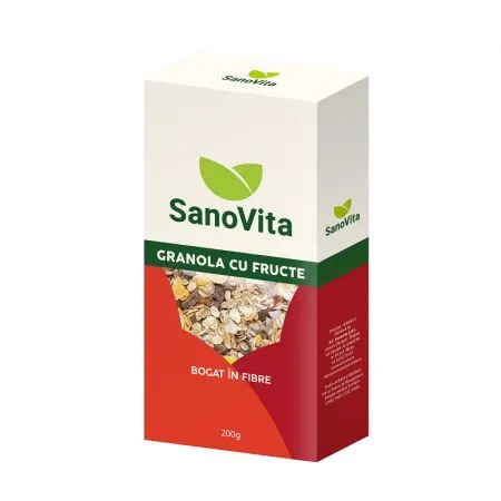 Granola cu fructe, 200 g, Sanovita