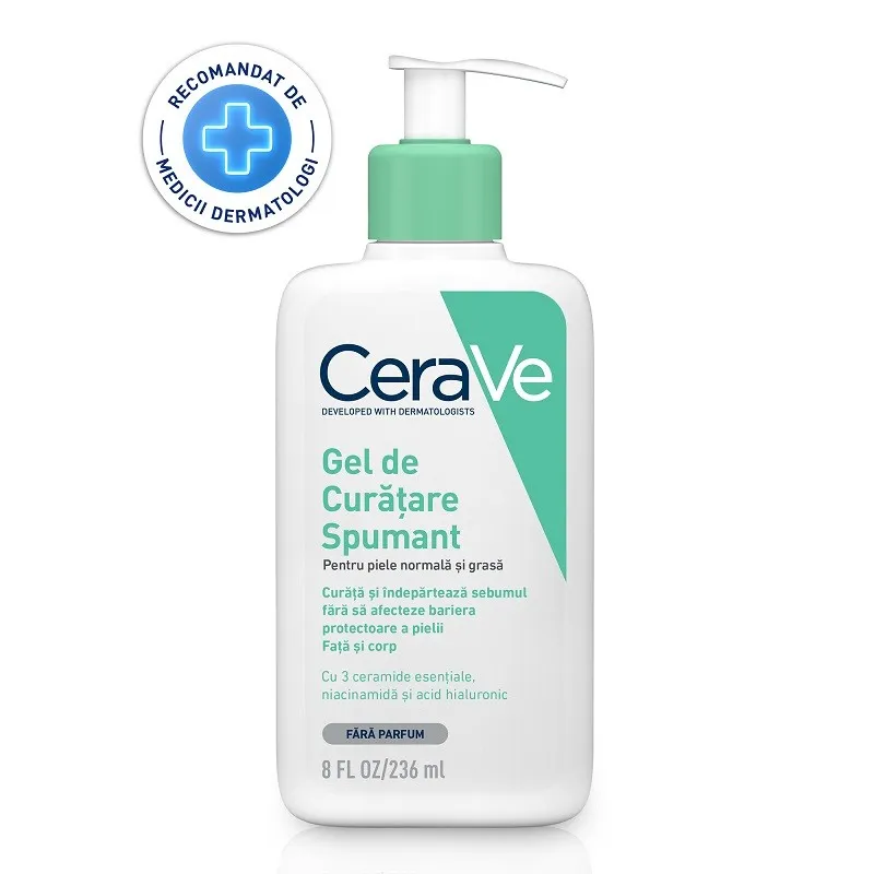 CERAVE GEL DE CURATARE SPUMANT PIELE NORMALA SI GRASA 236ML