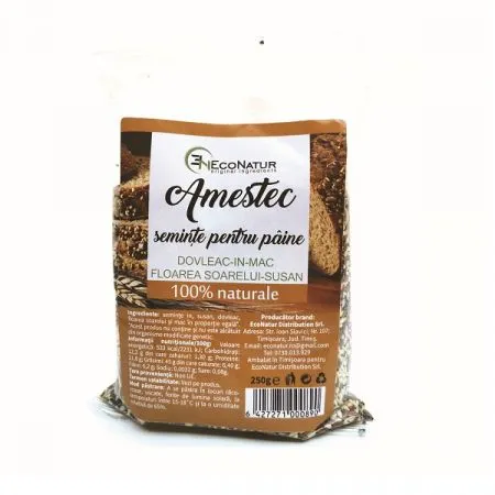 Amestec de seminte pentru paine, 250 g, EcoNatur