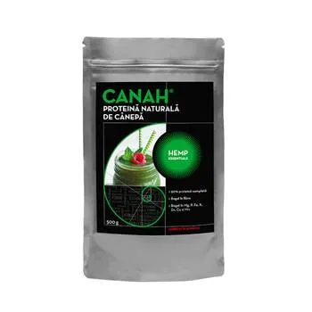 Pudra proteica de canepa, 500g, Canah