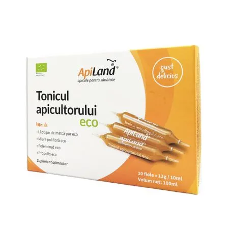 Tonicul apicultorului Bio, 10 fiole, Apiland