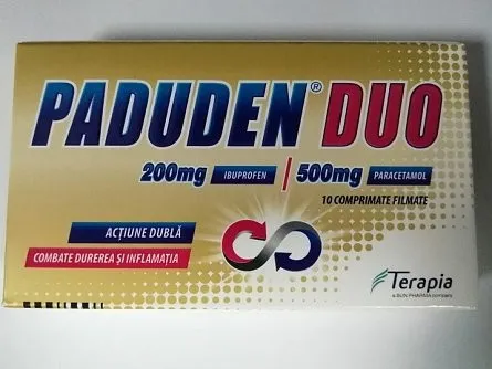 PADUDEN DUO 200MG/500MG X 10 COMPRIMATE FILMATE