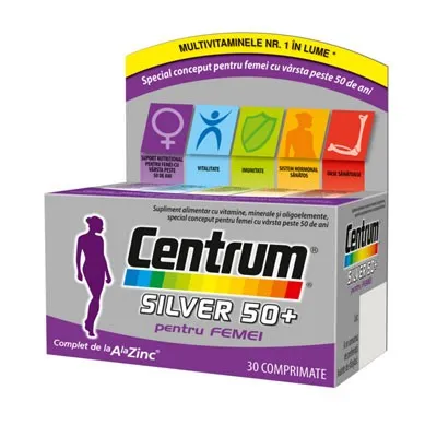 Centrum Silver 50+ femei x 30 comprimate