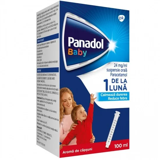 PANADOL BABY 120MG/5ML SUSPENSIE ORALA 100ML