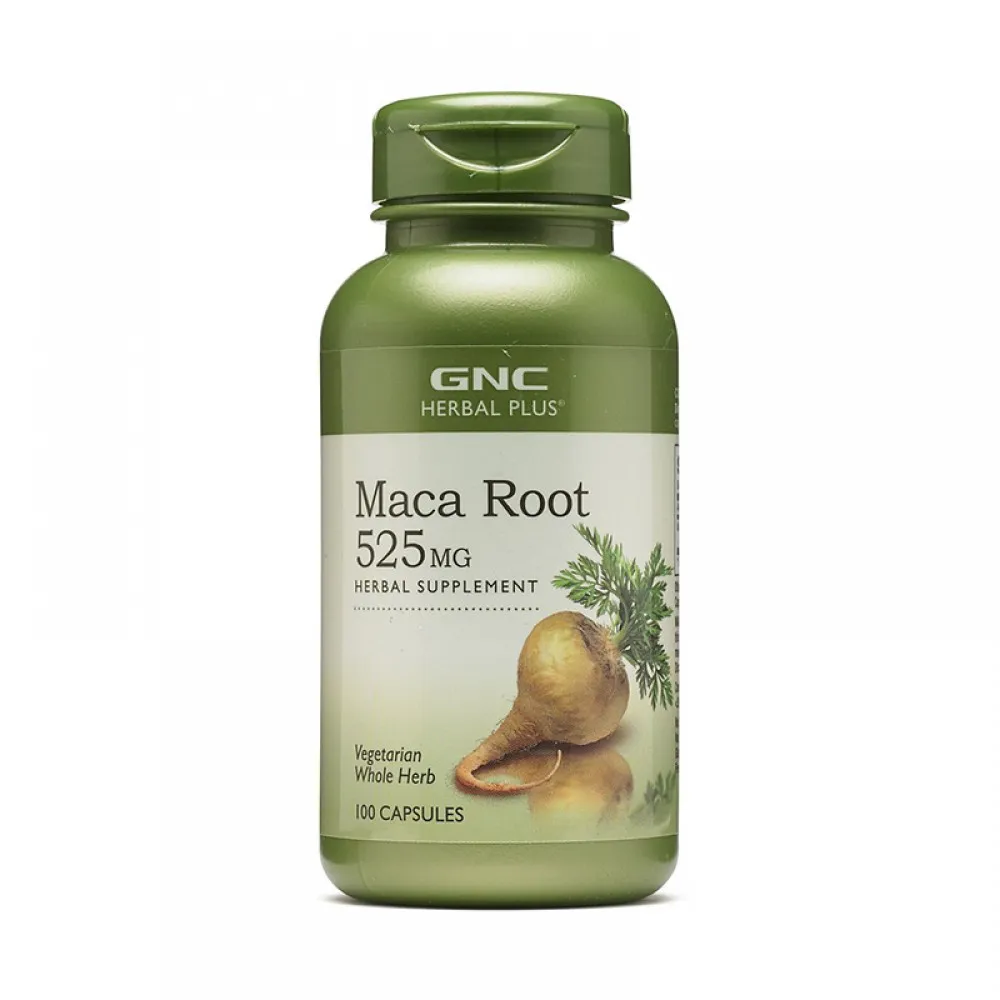 Radacina de Maca 525 mg (100 capsule), GNC Herbal Plus