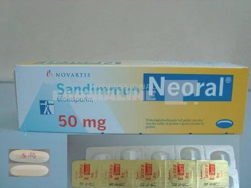 SANDIMMUN NEORAL R x 50 CAPS. MOI 50mg NOVARTIS PHARMA GMBH