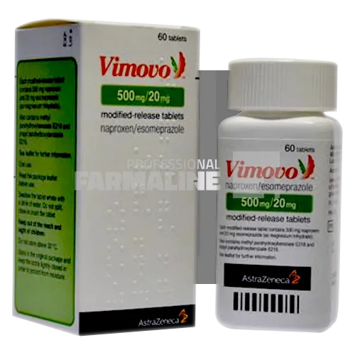 VIMOVO 500 mg/20 mg x 60 COMPR. ELIB. MODIF. 500 mg/20 mg ASTRA ZENECA AB