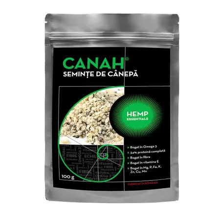 Seminte decorticate de canepa x 100g (Canah)
