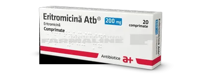 ERITROMICINA ATB 200 mg x 20 COMPR. 200mg ANTIBIOTICE SA