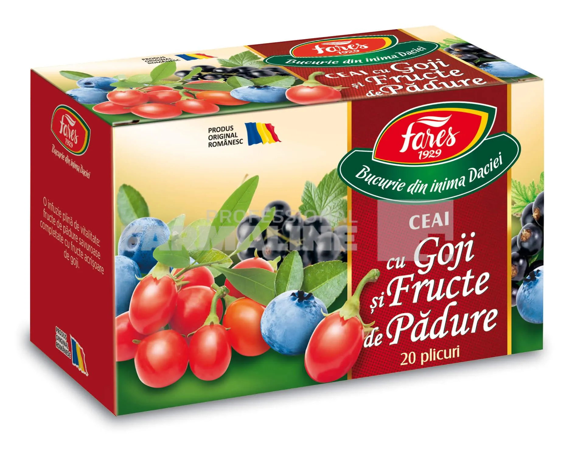 Ceai Goji si Fructe de padure 20 plicuri