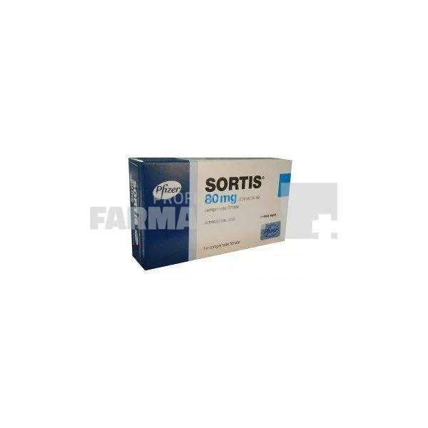 SORTIS 80 mg x 14 COMPR. FILM. 80mg PFIZER EUROPE MA EEI