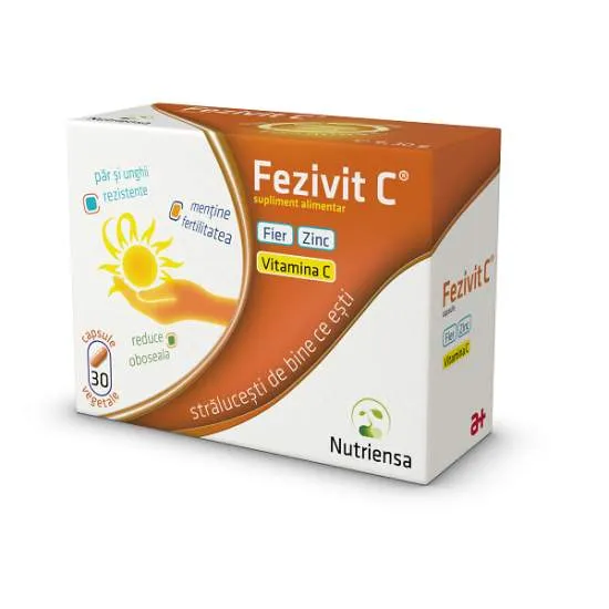 FEZIVIT C FE + ZN + VITAMINA C 30 CAPSULE